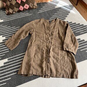 Eileen Fisher Boho Linen Shirt/Jacket Size L